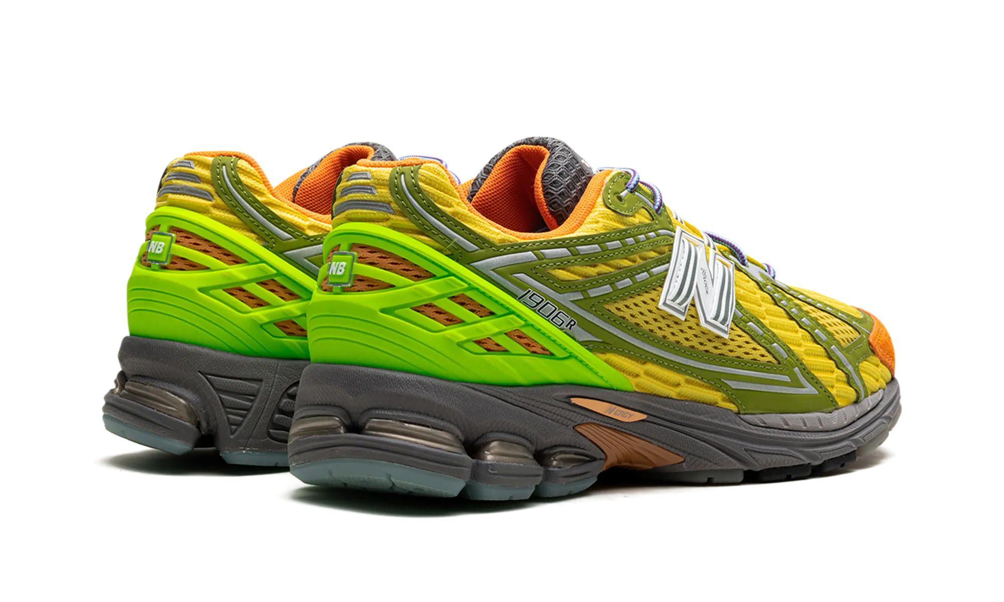 1906R "Action Bronson - Scorpius" running with a bandana rubber sole shoe property