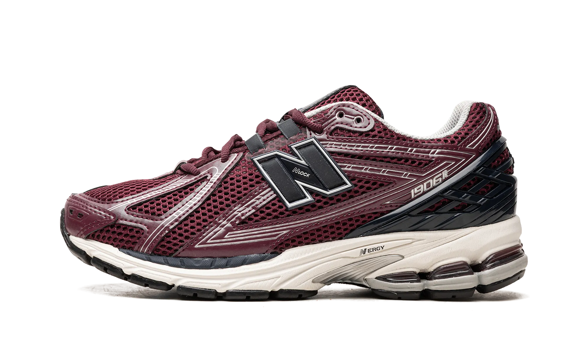 1906R "Burgundy Black" quick - moving shoes