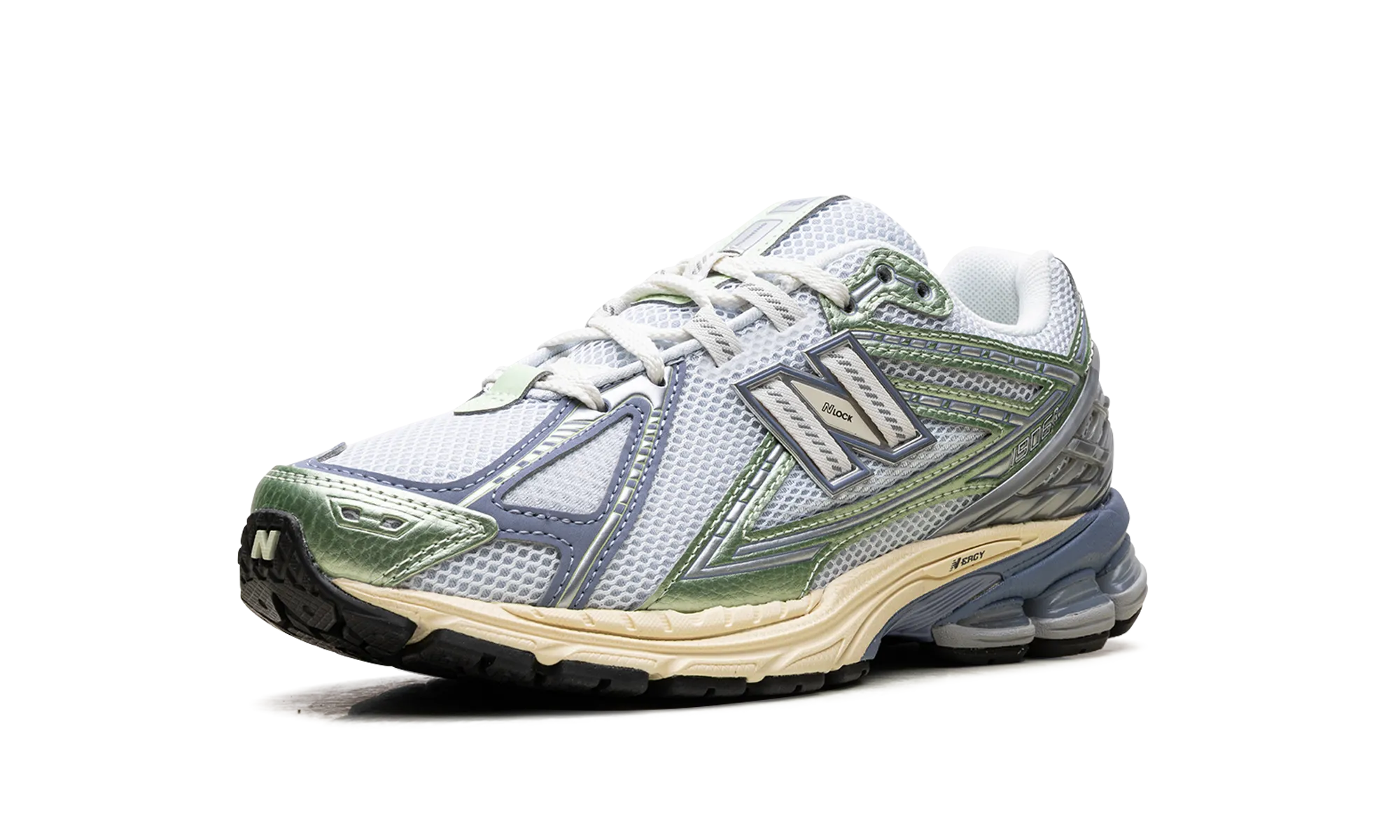 vegan running shoes 1906R "Metallic Green Blue"