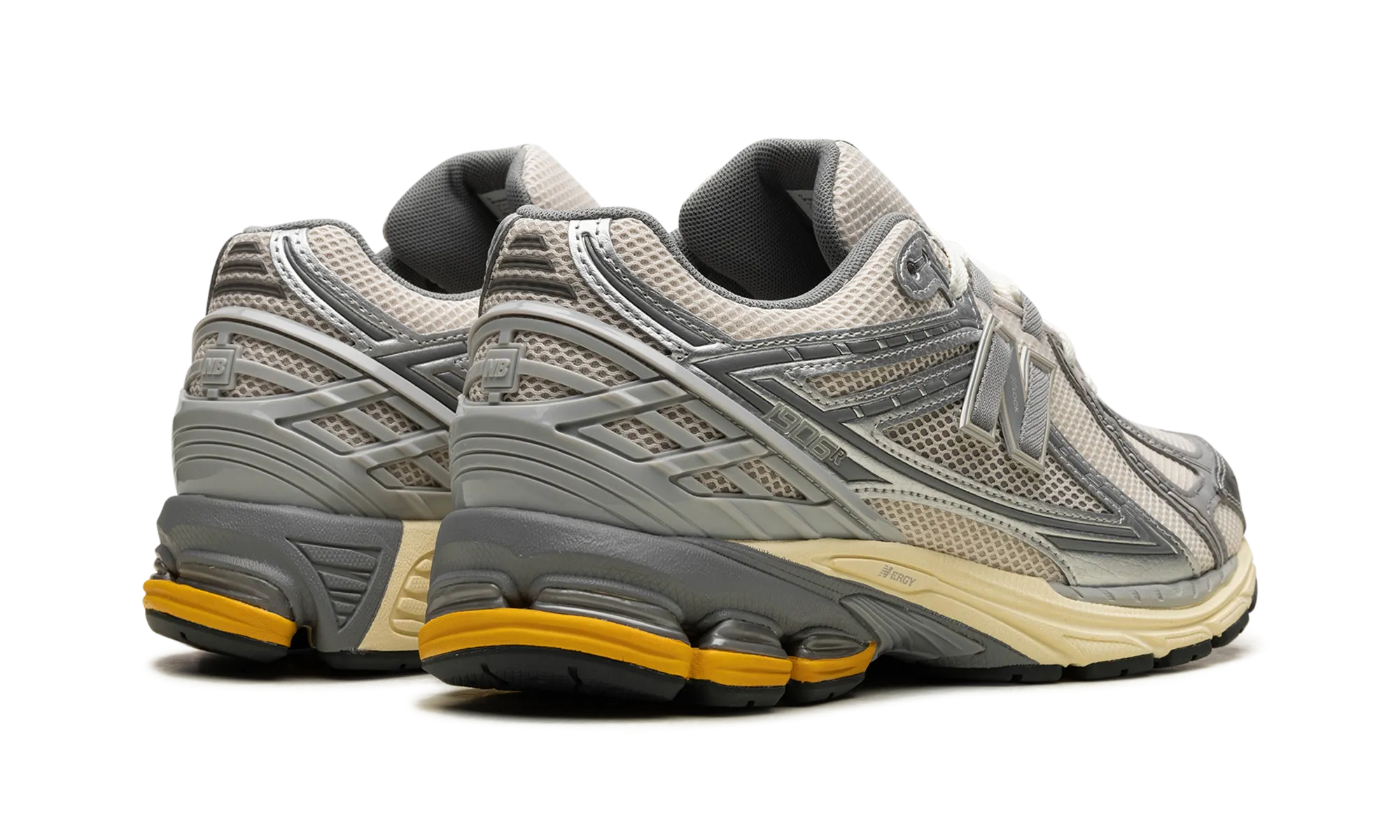 1906R "Metallic Silver Yellow" odor - resistant treatment shoes Zumba shoes
