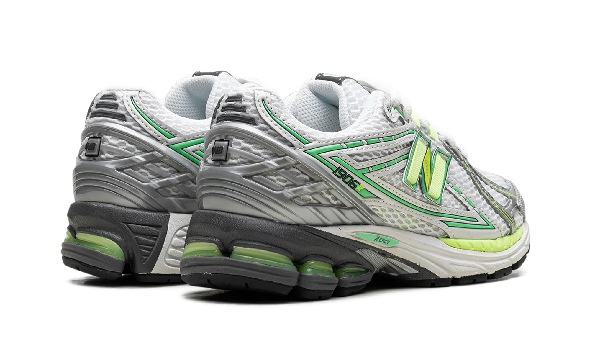 running in a famous bridge area shoes 1906R "Neon Pack - Green - ASOS Exclusive"