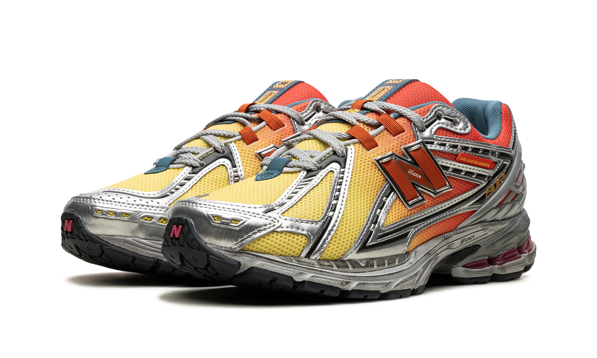 easy - to - clean running shoes Comfort durability 1906R "Salehe Bembury - Heat Be Hot - Lava"