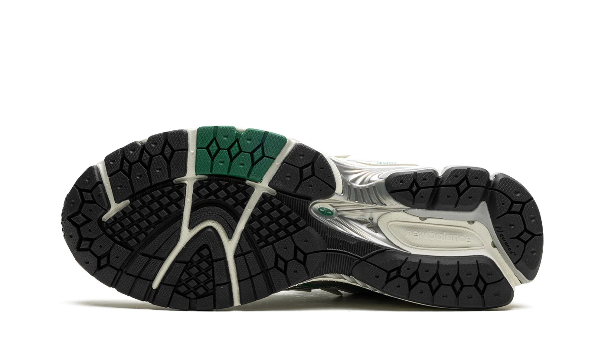 1906R "White Silver Green" group running shoe function running in a corporate run shoes