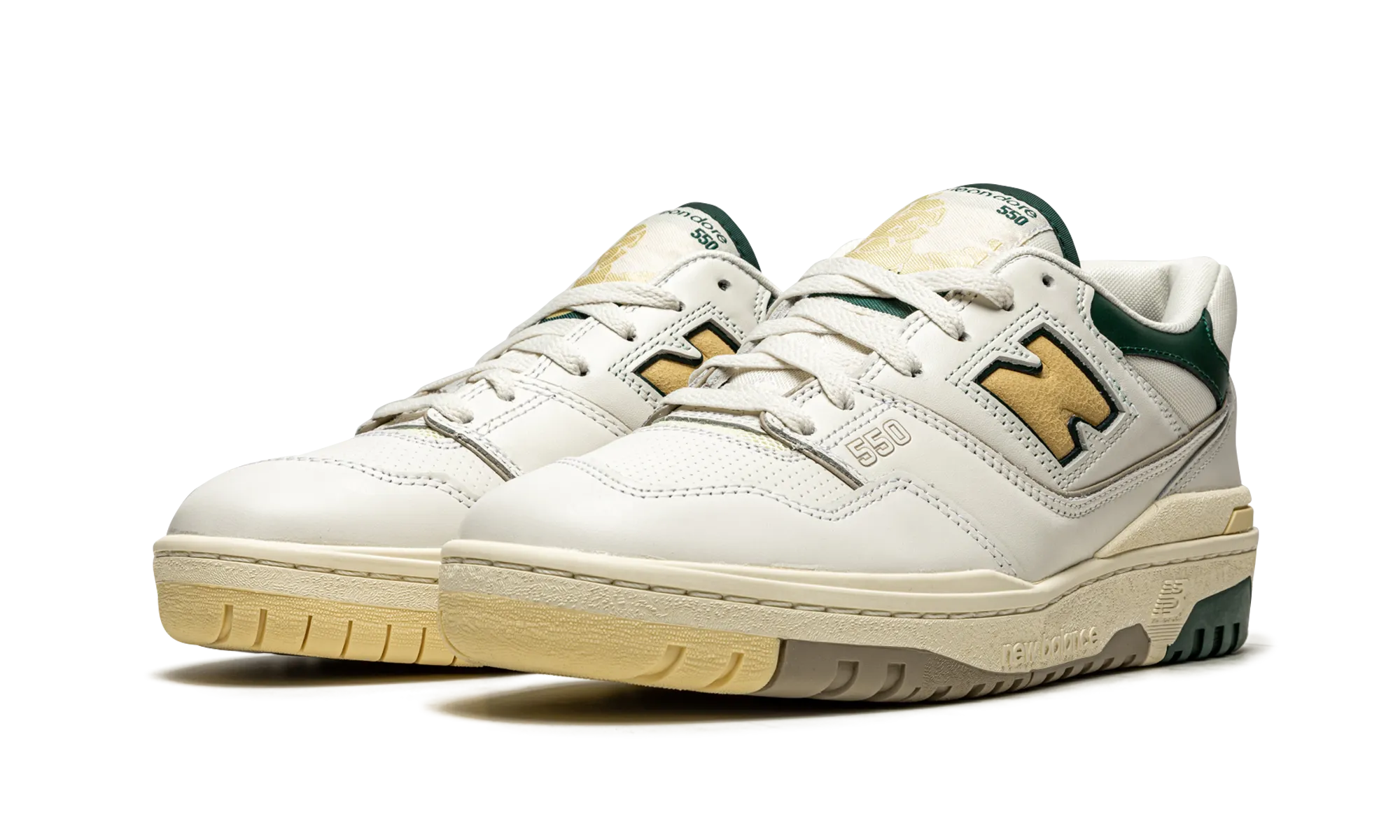 rubber - sole - feature shoes ankle - high running option 550 "Aime Leon Dore - Natural Green"