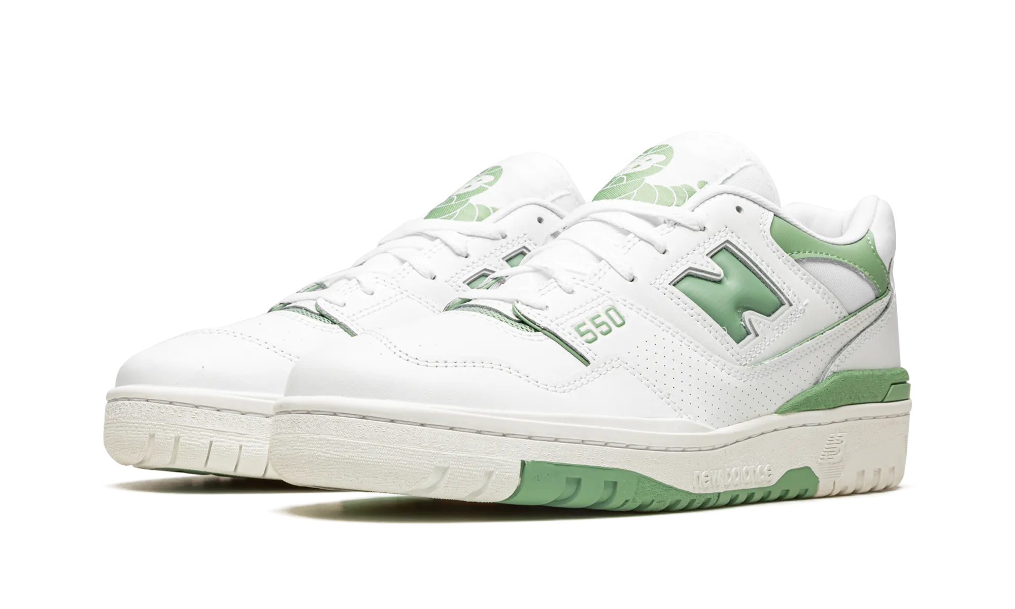550 "Mint Green" Sturdy foam sole shoe trait