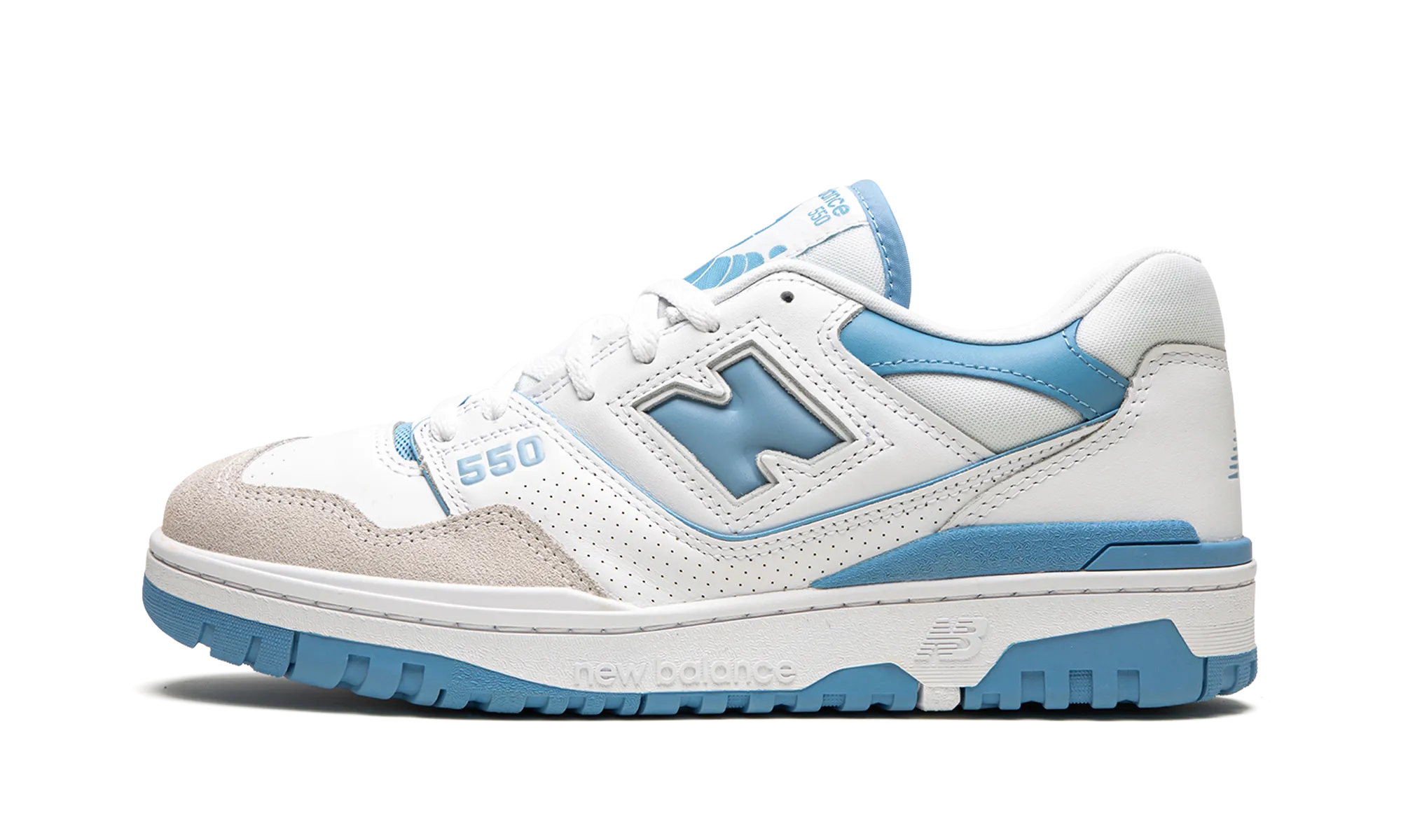React running with a fanny pack 550 "White / Baby Blue"