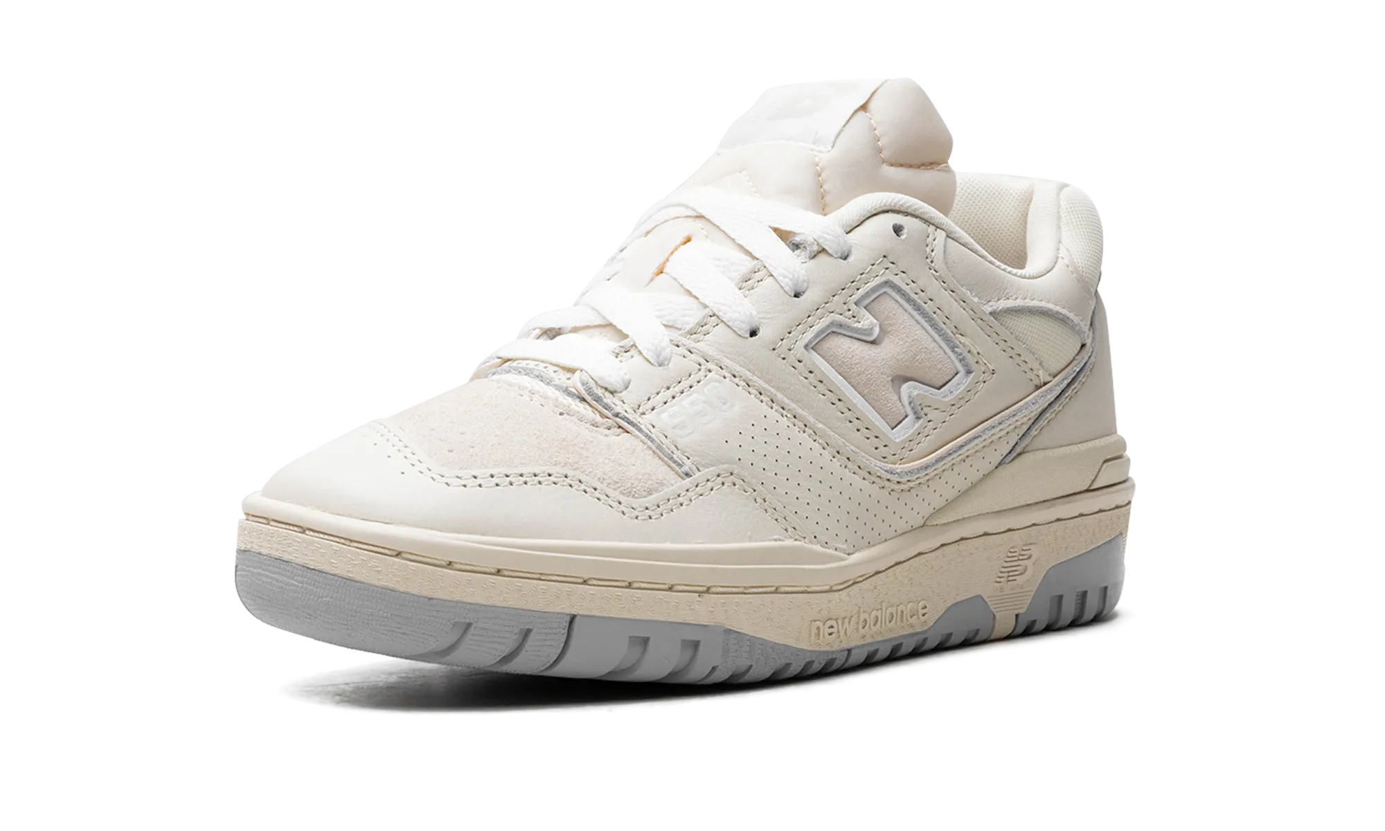 550 "White / Cream" zero - drop shoes