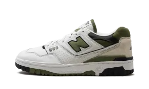 550 "White / Dark Olivine" Remarkable flexibility moisture - wicking lining shoes