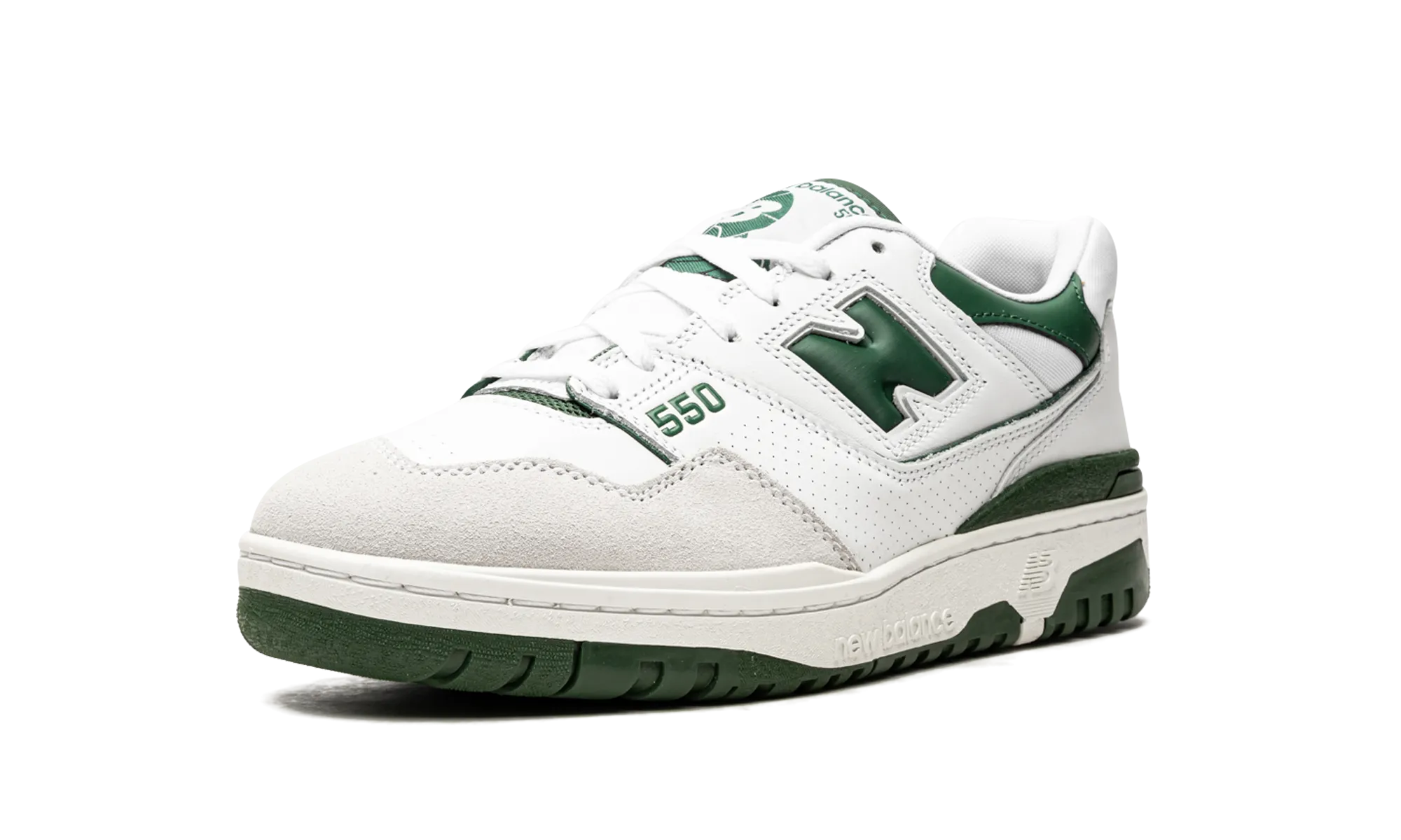550 "White / Green" retro look synthetic durability