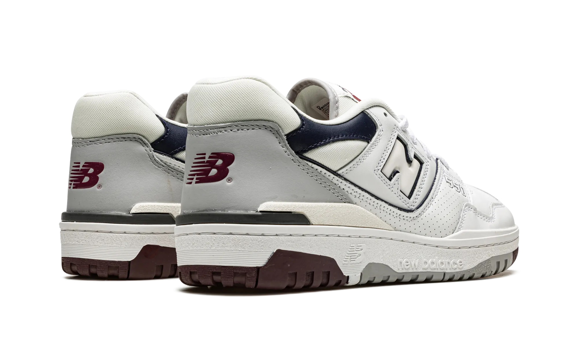 550 "White / Indigo / Burgundy" fitness culture running shoes for road races