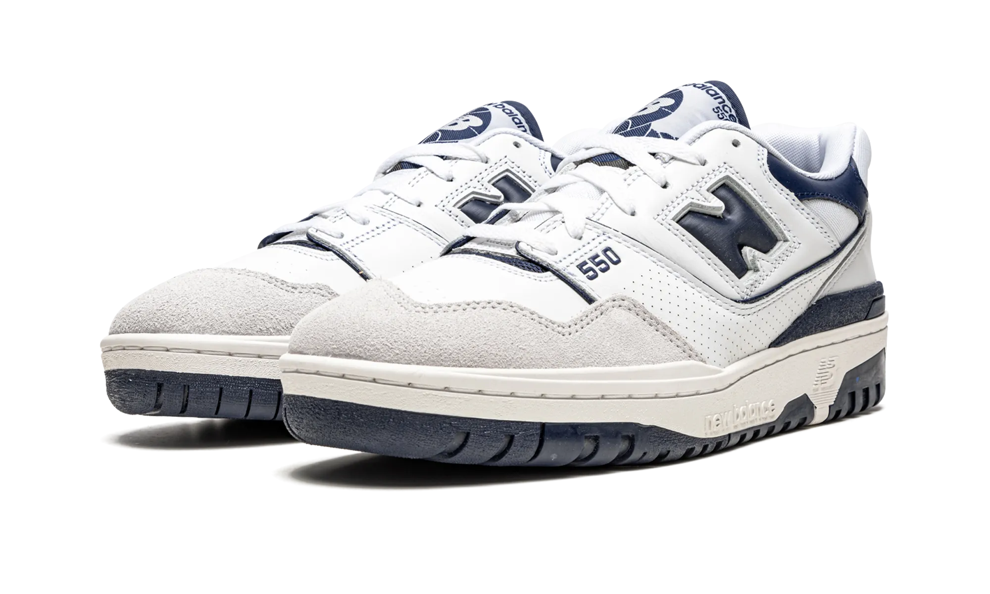 550 "White / Navy Blue" Amateur athlete High End