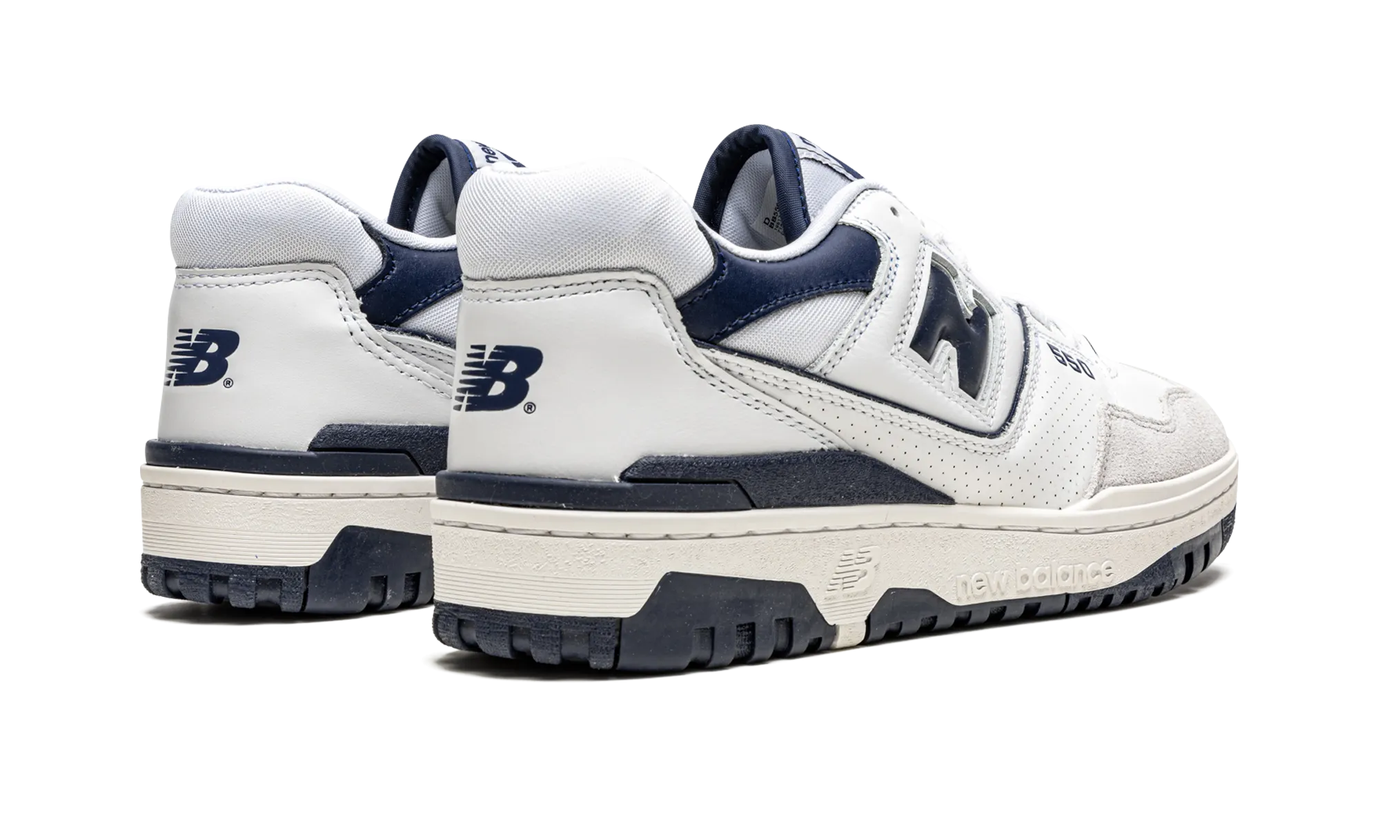 550 "White / Navy Blue" removable - lining shoes Ankle Lock
