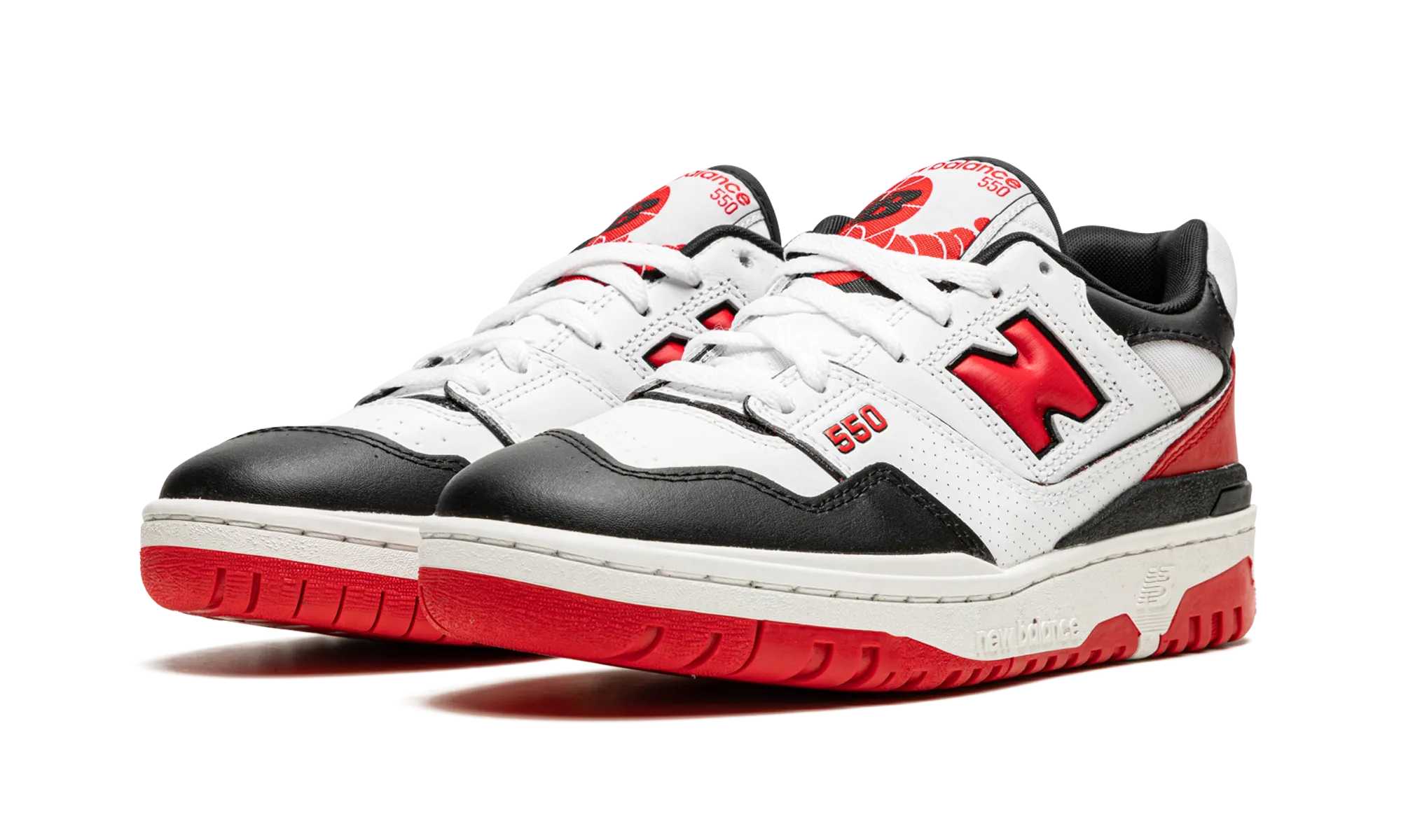 550 "White / Red / Black" Mid - foot striker shoe insoles
