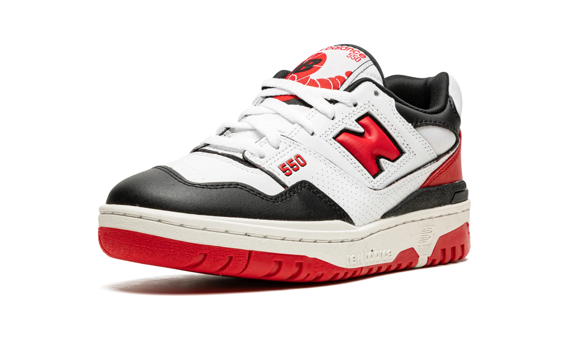 abstract - design shoes cloudy day running shoe circumstance 550 "White / Red / Black"