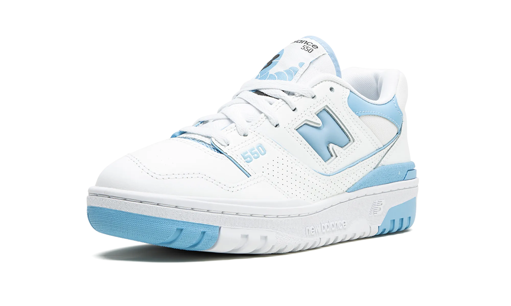 suede shoes lace - decorated running gear 550 WMNS "Blue Haze"