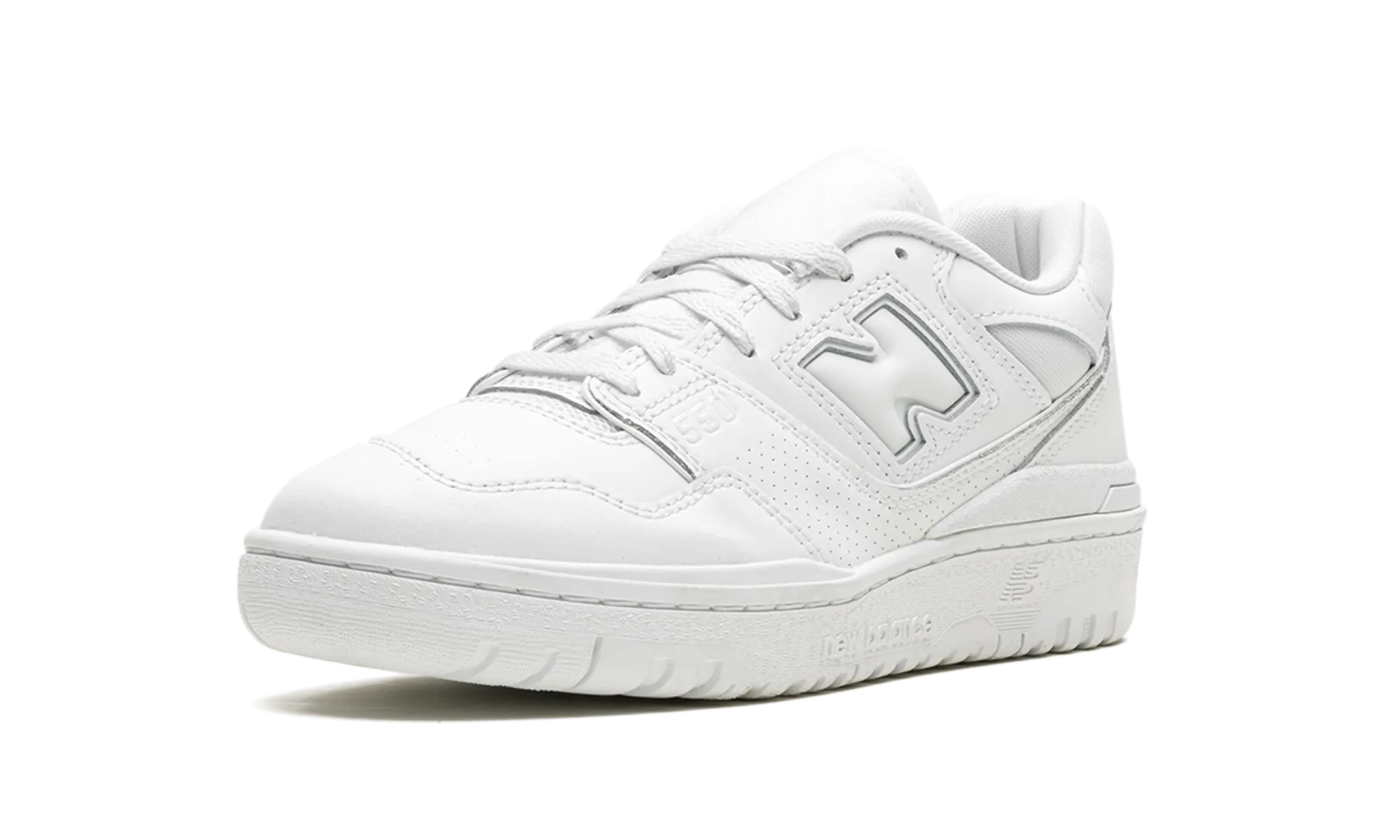 550 WMNS "Triple White" splatter - paint running wear easy - to - clean - maintenance shoes