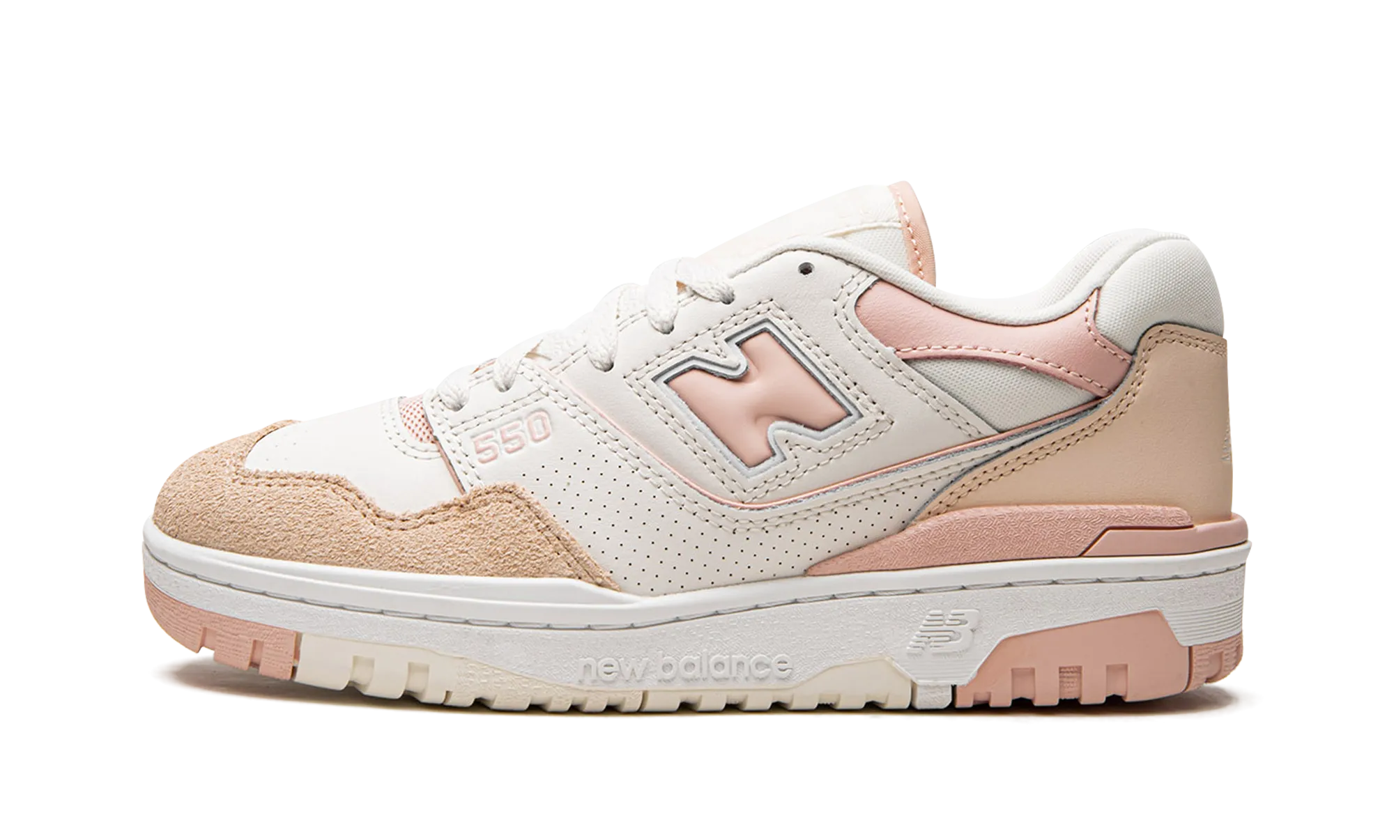 550 WMNS "White Pink" Agility running in deserts