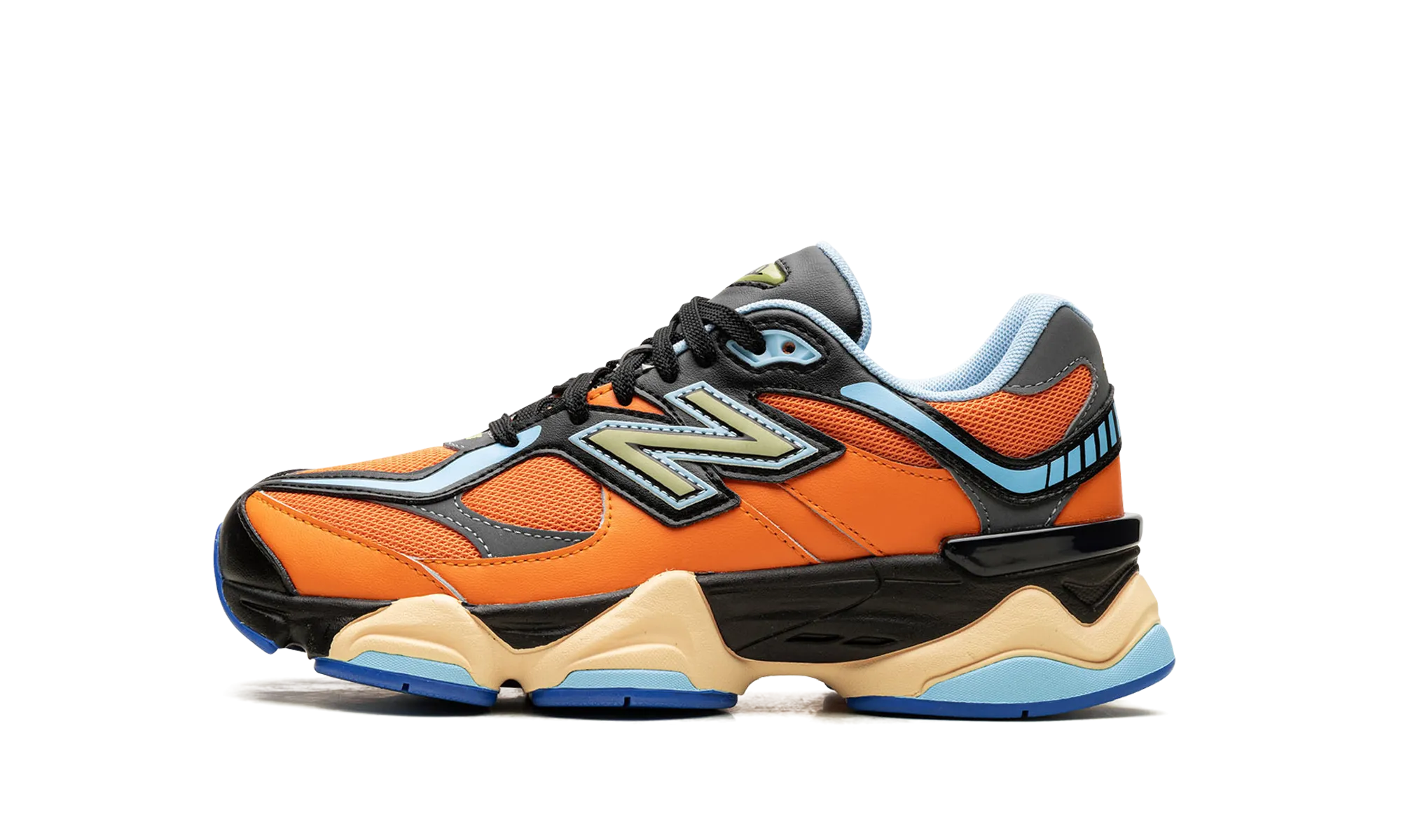 9060 Big Kid "Orange/ Black" canvas shoes spring - fitting