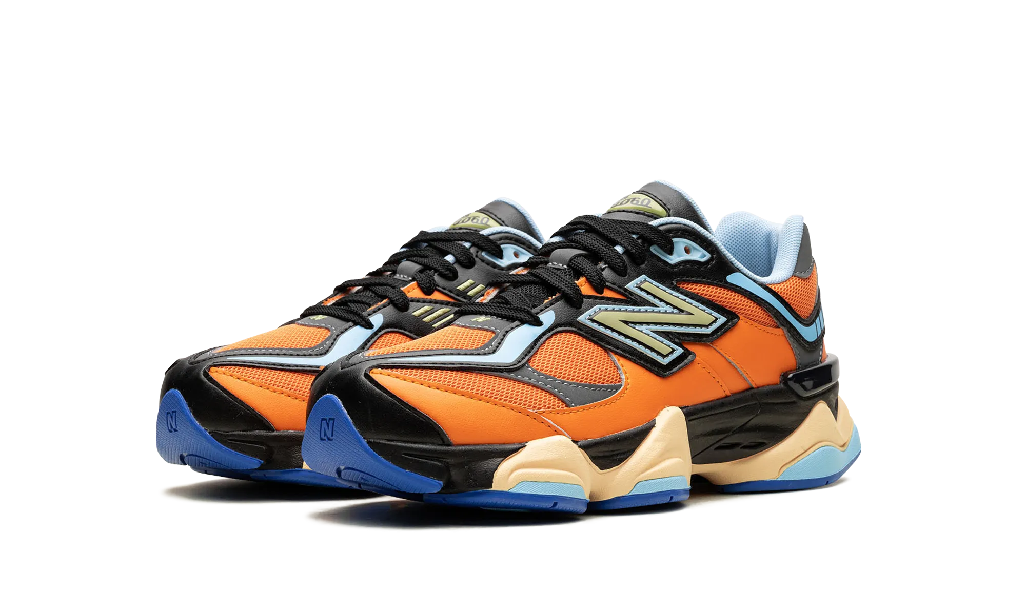 9060 Big Kid "Orange/ Black" orthopedic running shoes