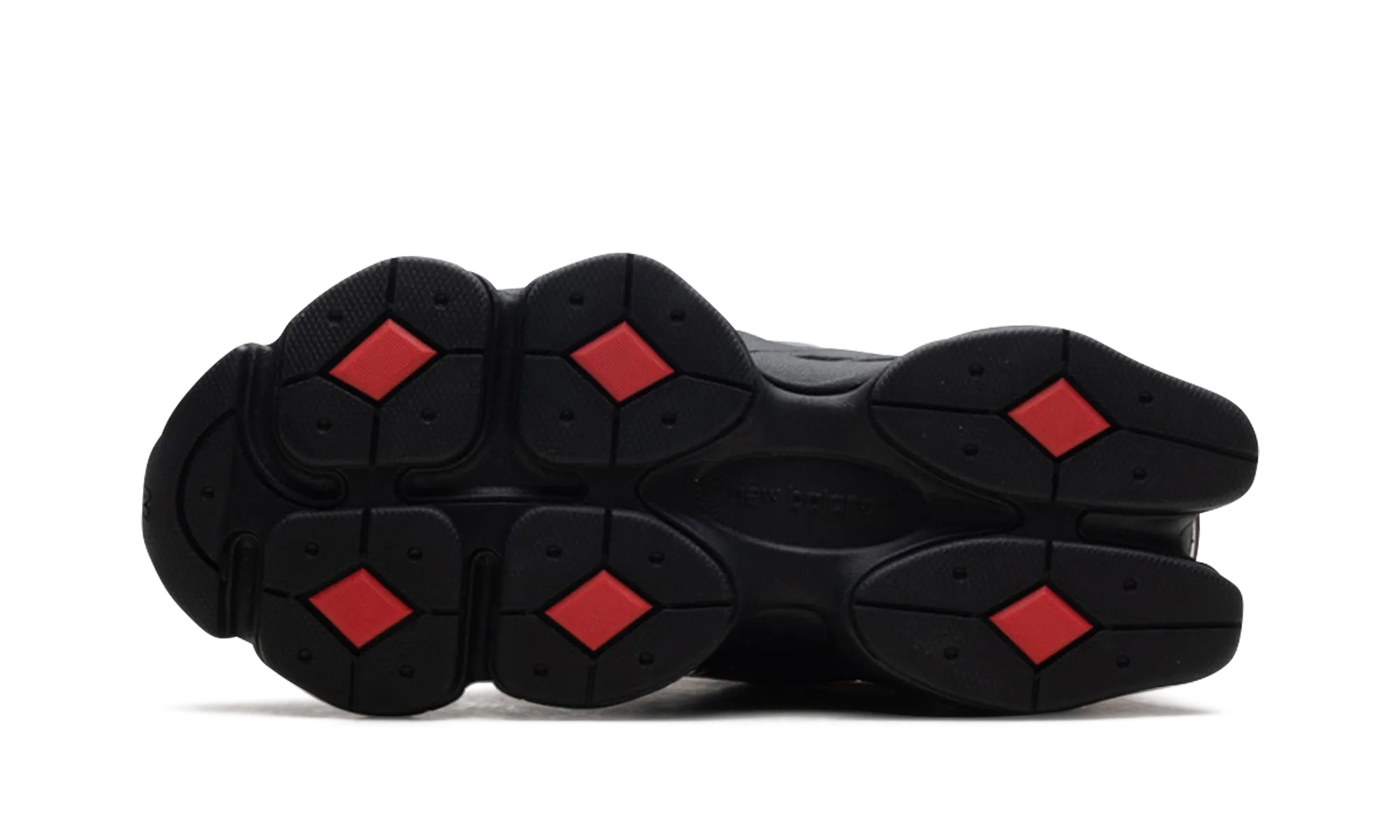 9060 "Black Red Gradient" monochrome shoes