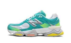 9060 "Cyan Burst" sustainable shoes