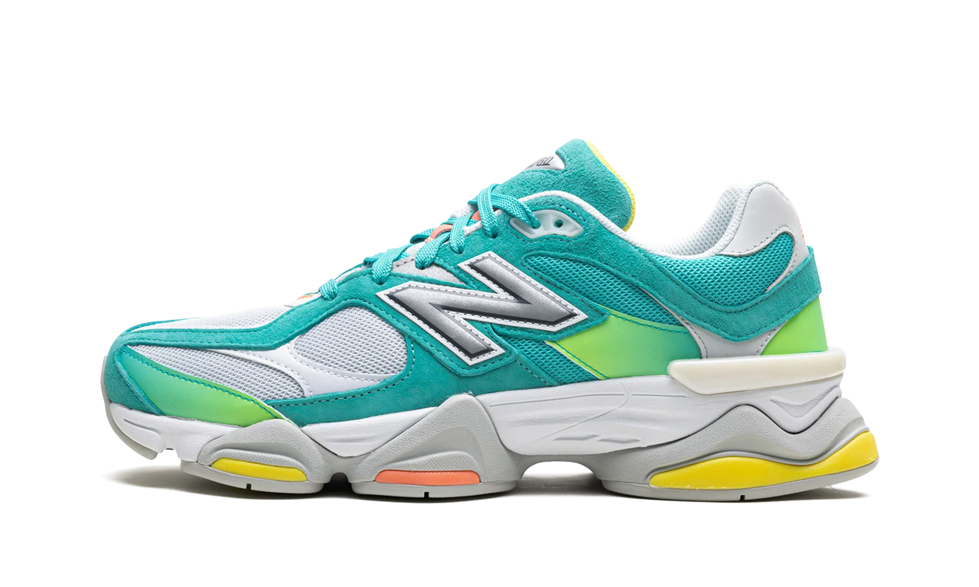 9060 "Cyan Burst" sustainable shoes