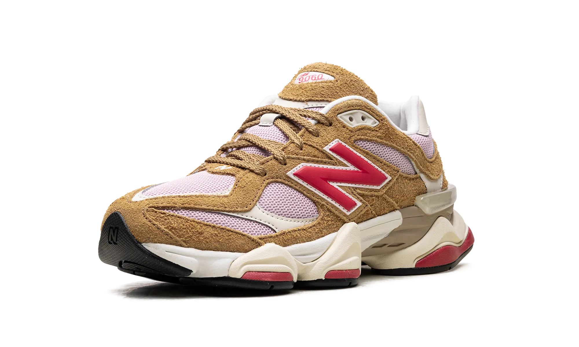9060 "Great Plains True Red" white running shoes