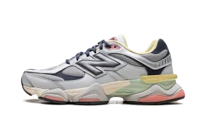 9060 "Grey Yellow Navy" flexible nylon shoes running for health shoes