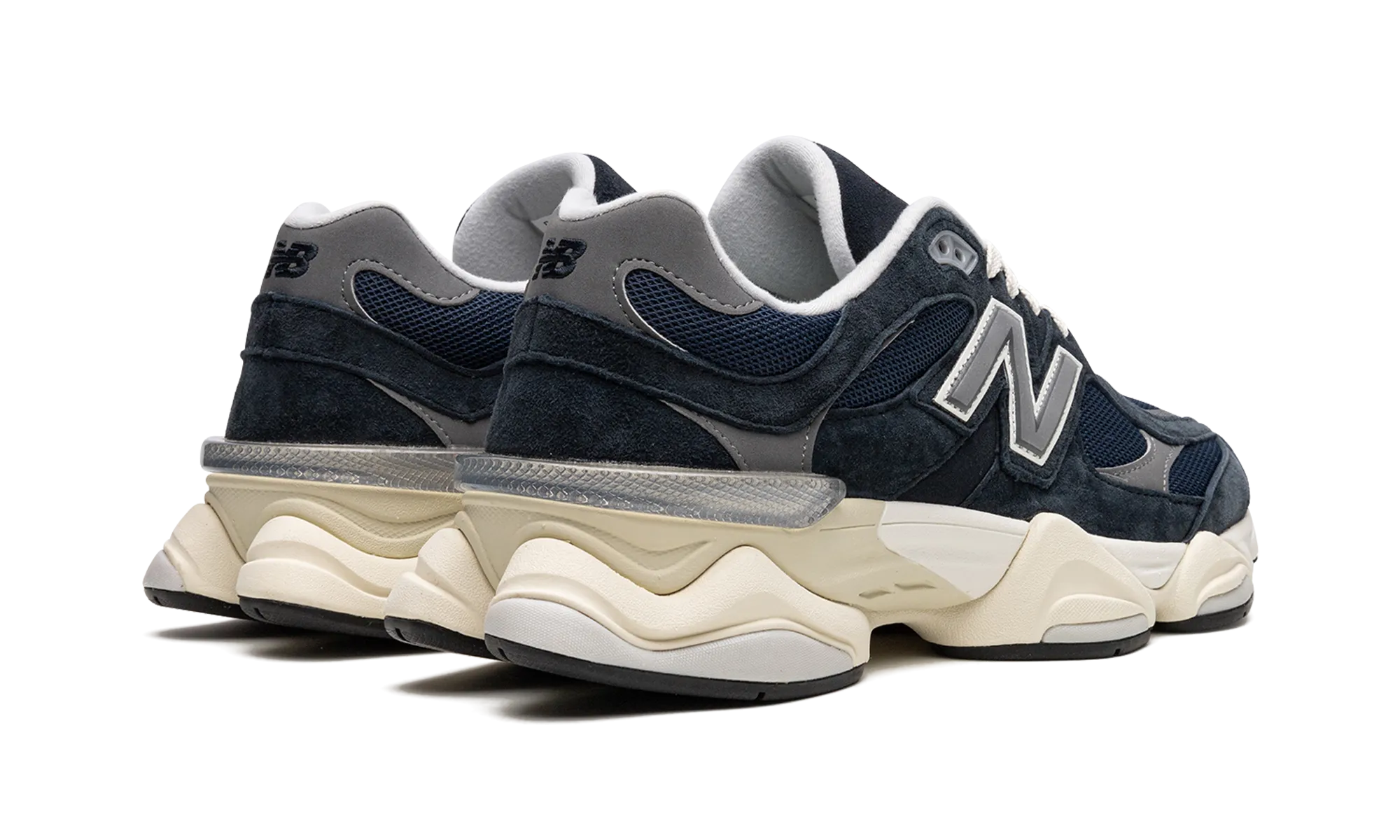 running in a baseball field area shoes shock - absorbing running shoes 9060 "Navy"