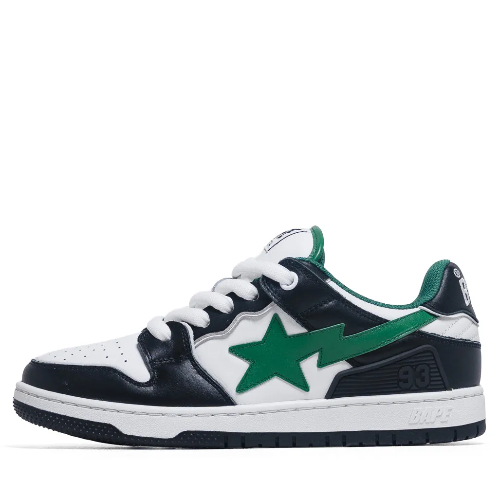 A Bathing Ape New Bape Sk8 Sta #1 M2 - Black/Green High Energy Return Sole