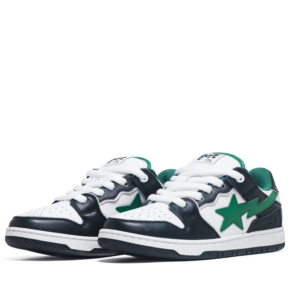 A Bathing Ape New Bape Sk8 Sta #1 M2 - Black/Green Steady Pace