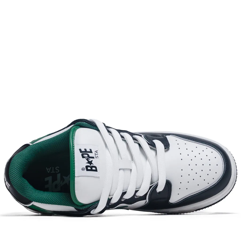 A Bathing Ape New Bape Sk8 Sta #1 M2 - Black/Green Comfort Edge