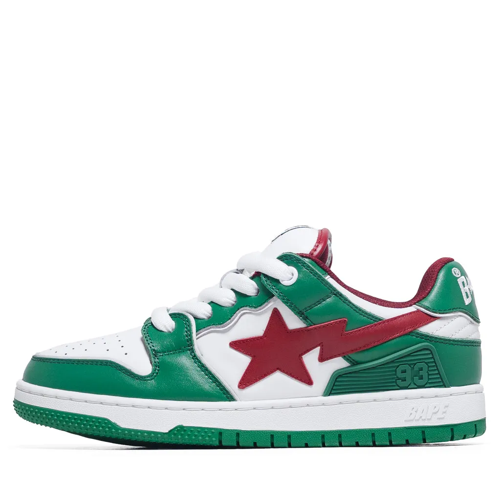 Rugged Terrain A Bathing Ape New Bape Sk8 Sta #1 M2 - Green/Red