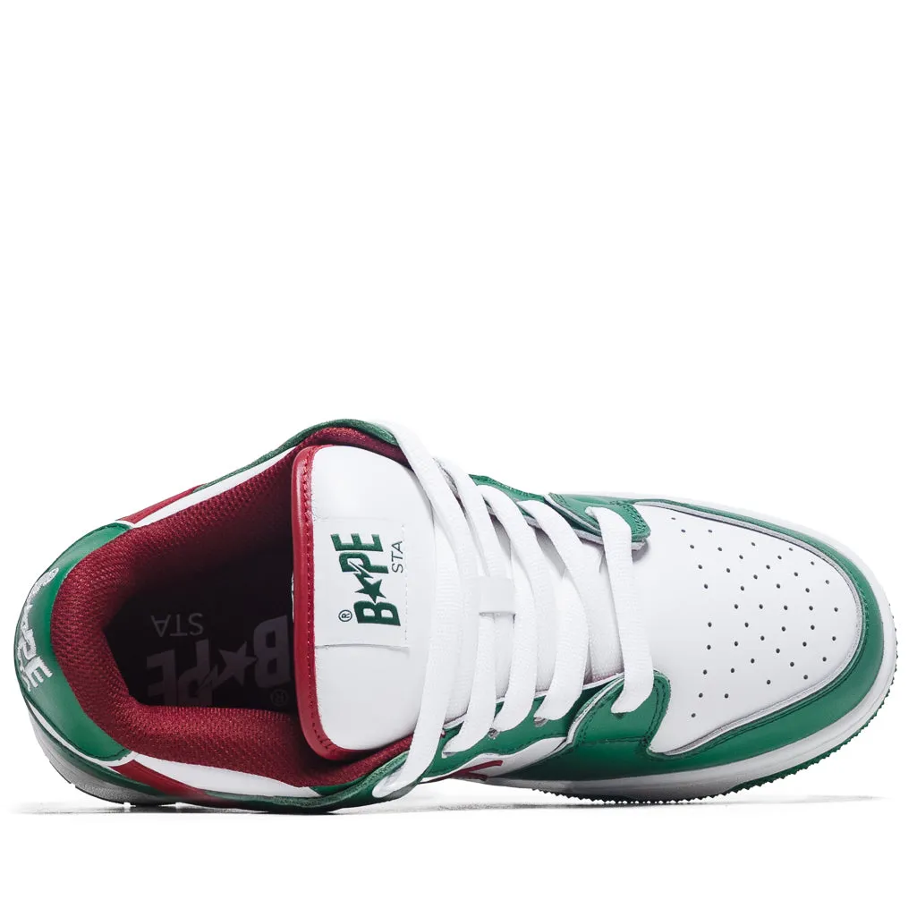 Collar Padding Balanced Flex Grooves A Bathing Ape New Bape Sk8 Sta #1 M2 - Green/Red