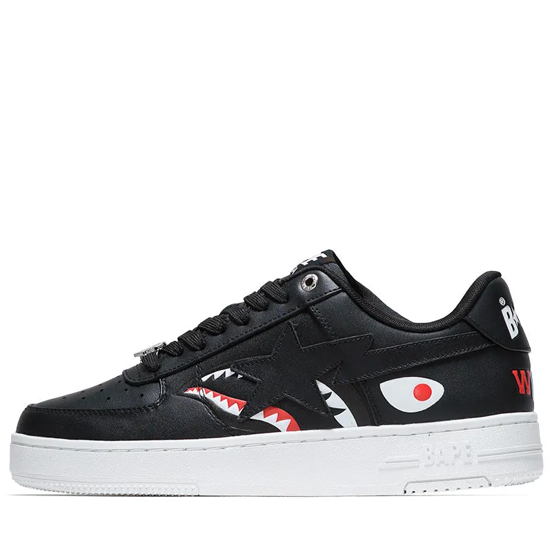 A Bathing Ape Shark Bape Sta M2 - Black Outdoor Stroll Motion Day