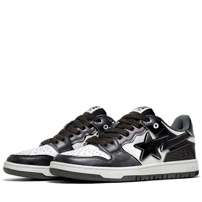 A Bathing Ape Sk8 Sta #1 - Black Seamless Upper Engineering