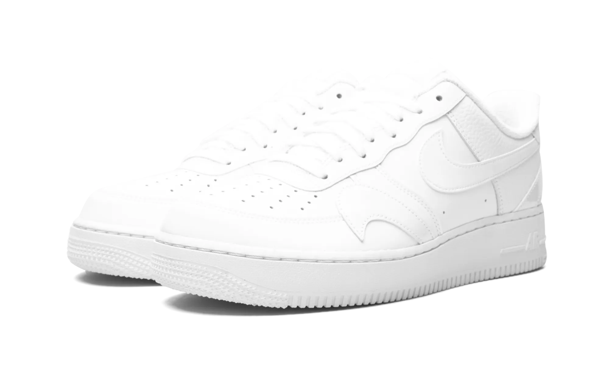 Air Force 1 '07 LV8 "Misplaced Swoosh - Triple White" Supportive Skateboard shoes