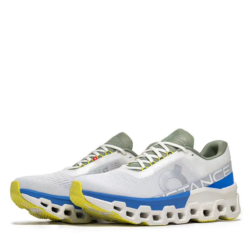 Durable Form Women's DISTANCE x On Cloudmonster 2 - White/Lapis