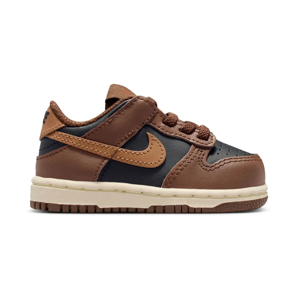Elevated Comfort Sustainable Manufacturing Nike Dunk Low 'Brown Black' Baby/Toddler Shoes