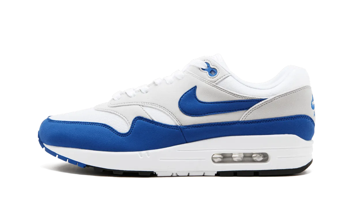 Air Max 1 Anniversary "Royal Blue" aluminum - reinforced shoes symmetrical shoes
