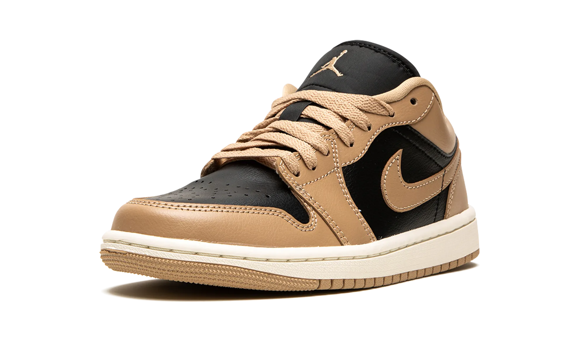 Air Jordan 1 Low WMNS "Desert / Black" Motion Control Technology Non Slip Outsole