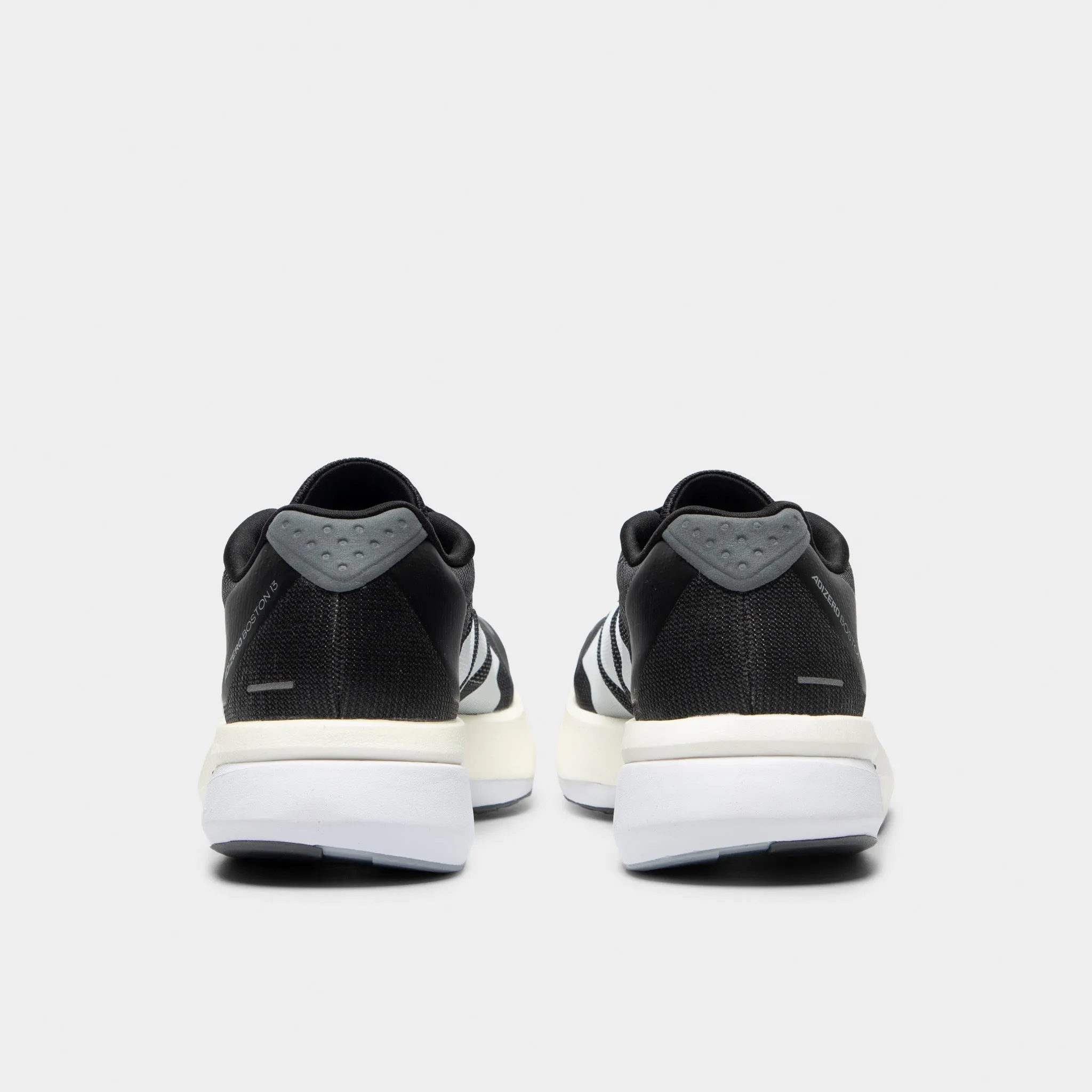 adidas Adizero Boston 13 Black / White - Grey Ankle Stabilization Street Flex