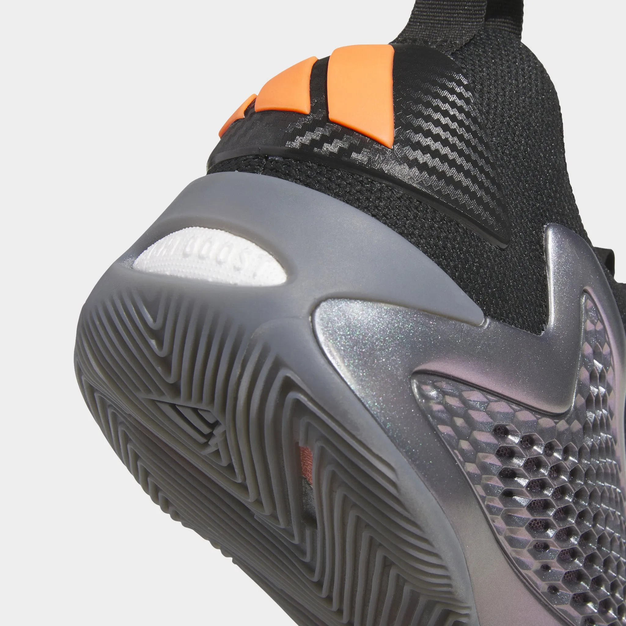adidas Anthony Edwards 1 Low Grey / Black - Orange Foot Relax