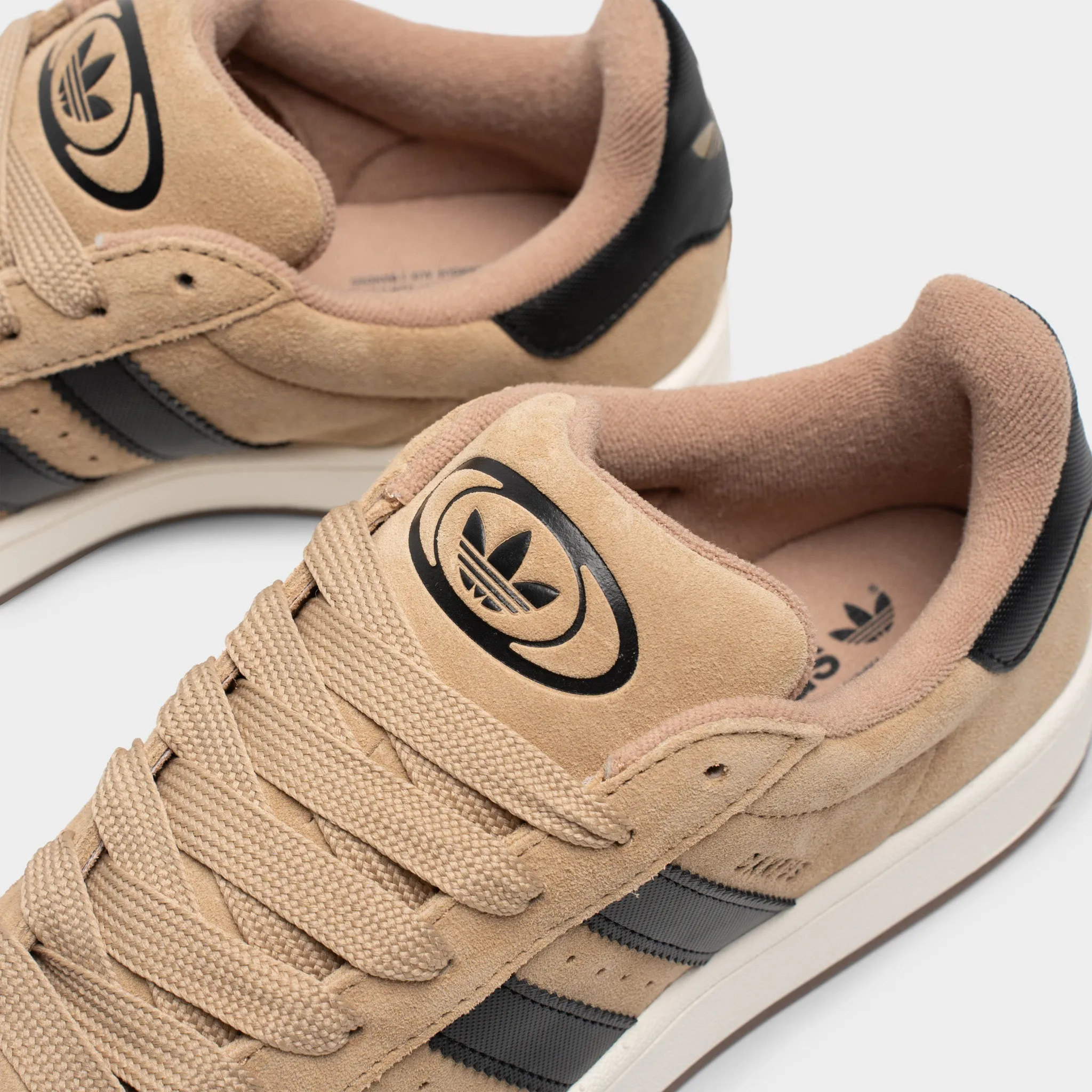 adidas Campus 00s Cardboard / Core Black - Off White Back Cushion Anti   Slip Outsole