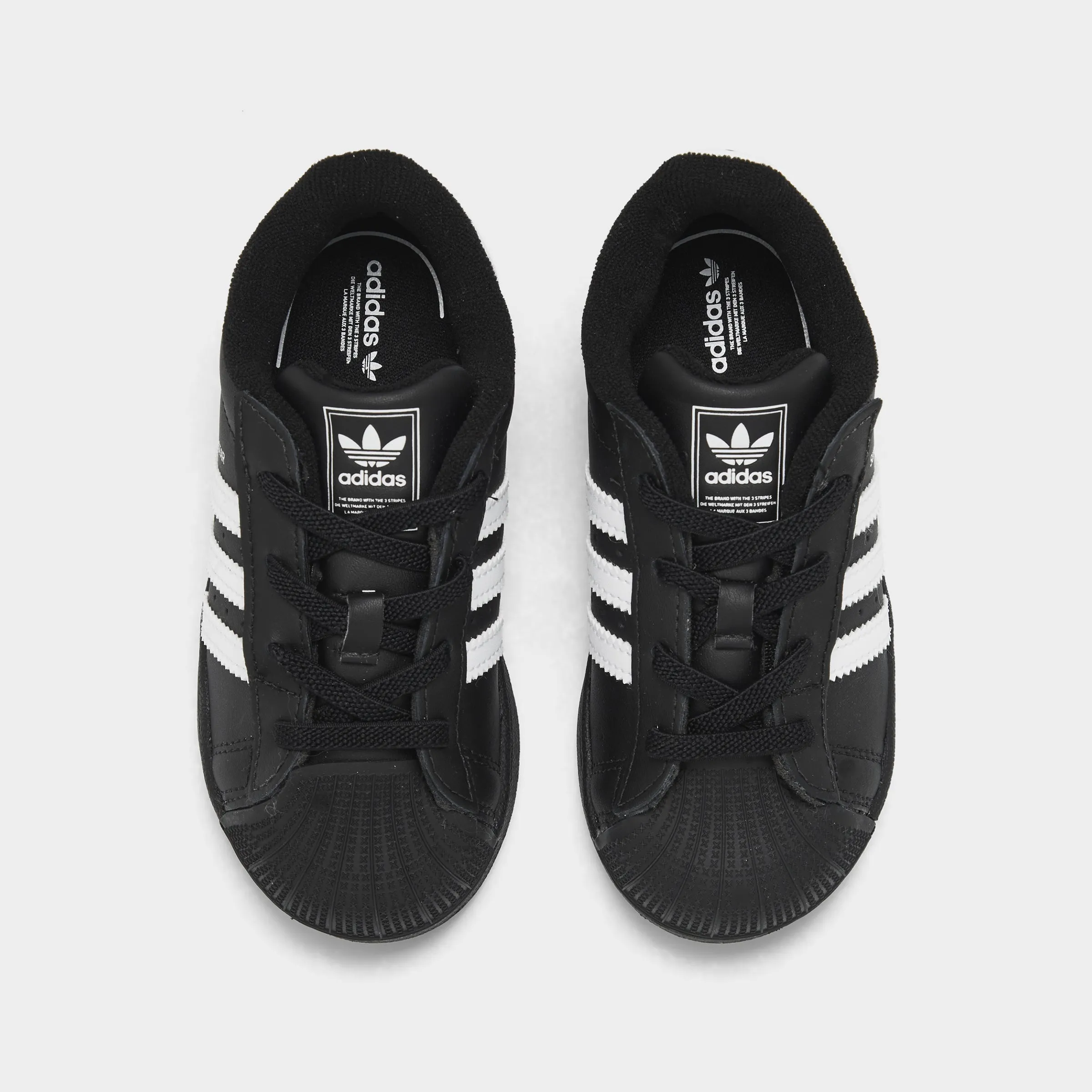 Bendable Heel Counter adidas Infants' Superstar II Black / White