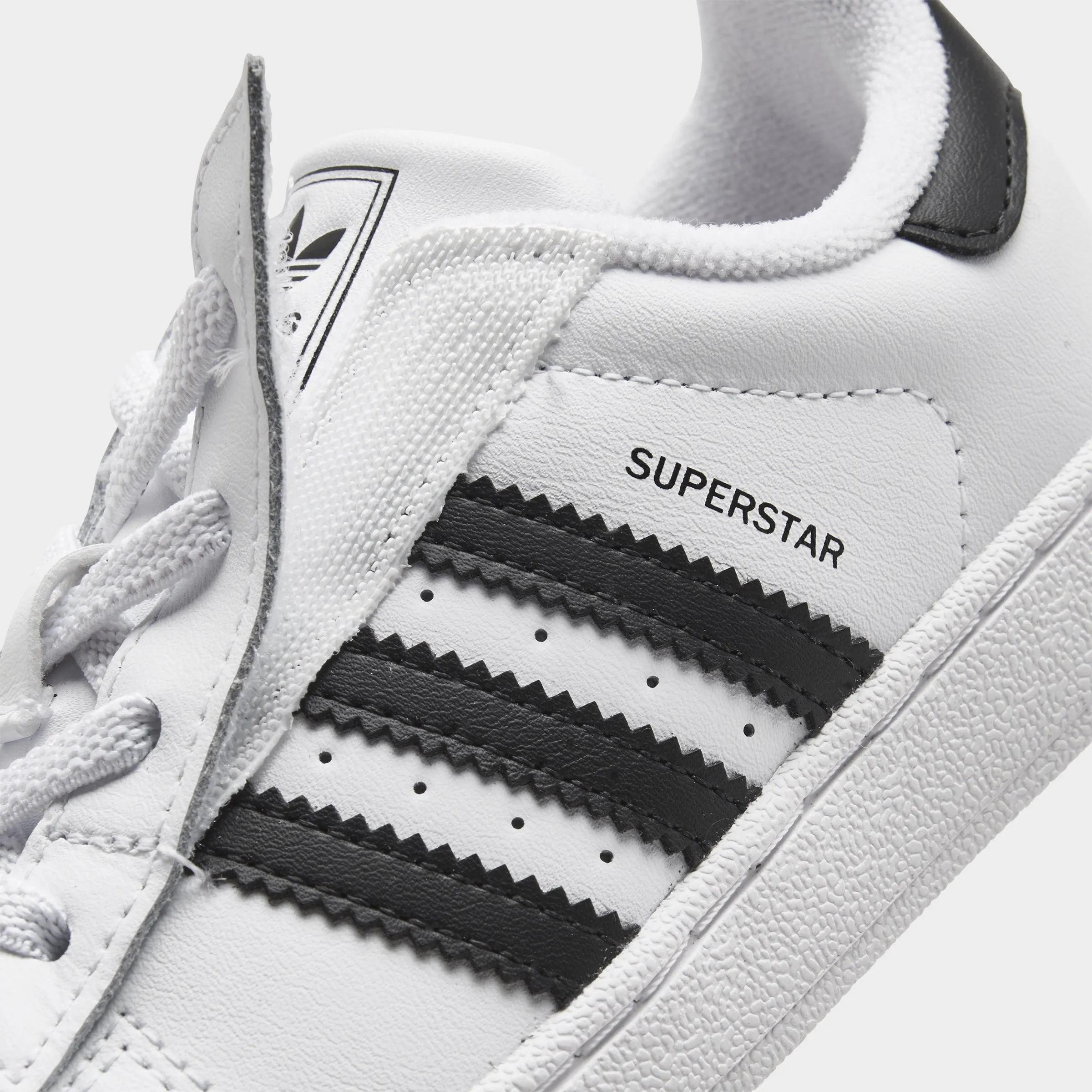 Low Profile Collar Padding Anti Microbial Lining adidas Infants' Superstar II White / Black