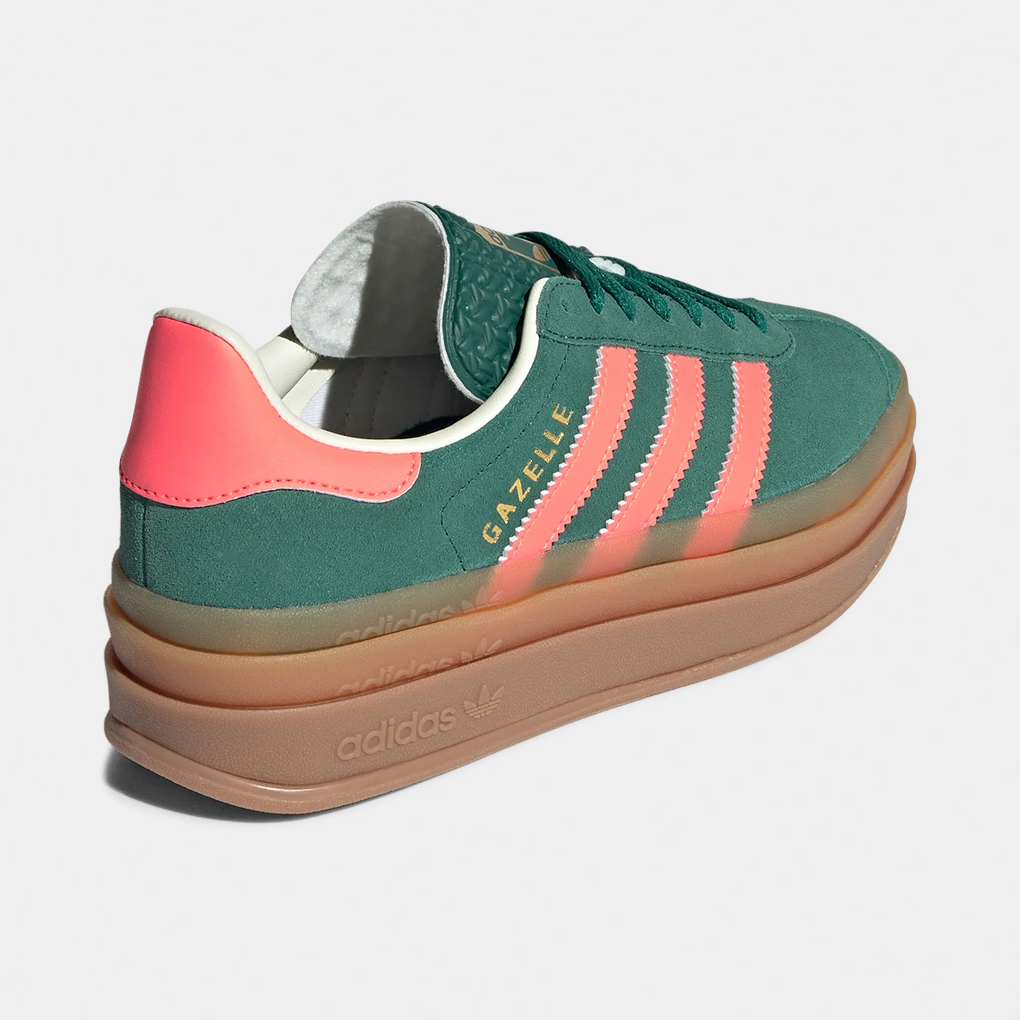 adidas Juniors' Gazelle Bold Green / Orange All-weather flair