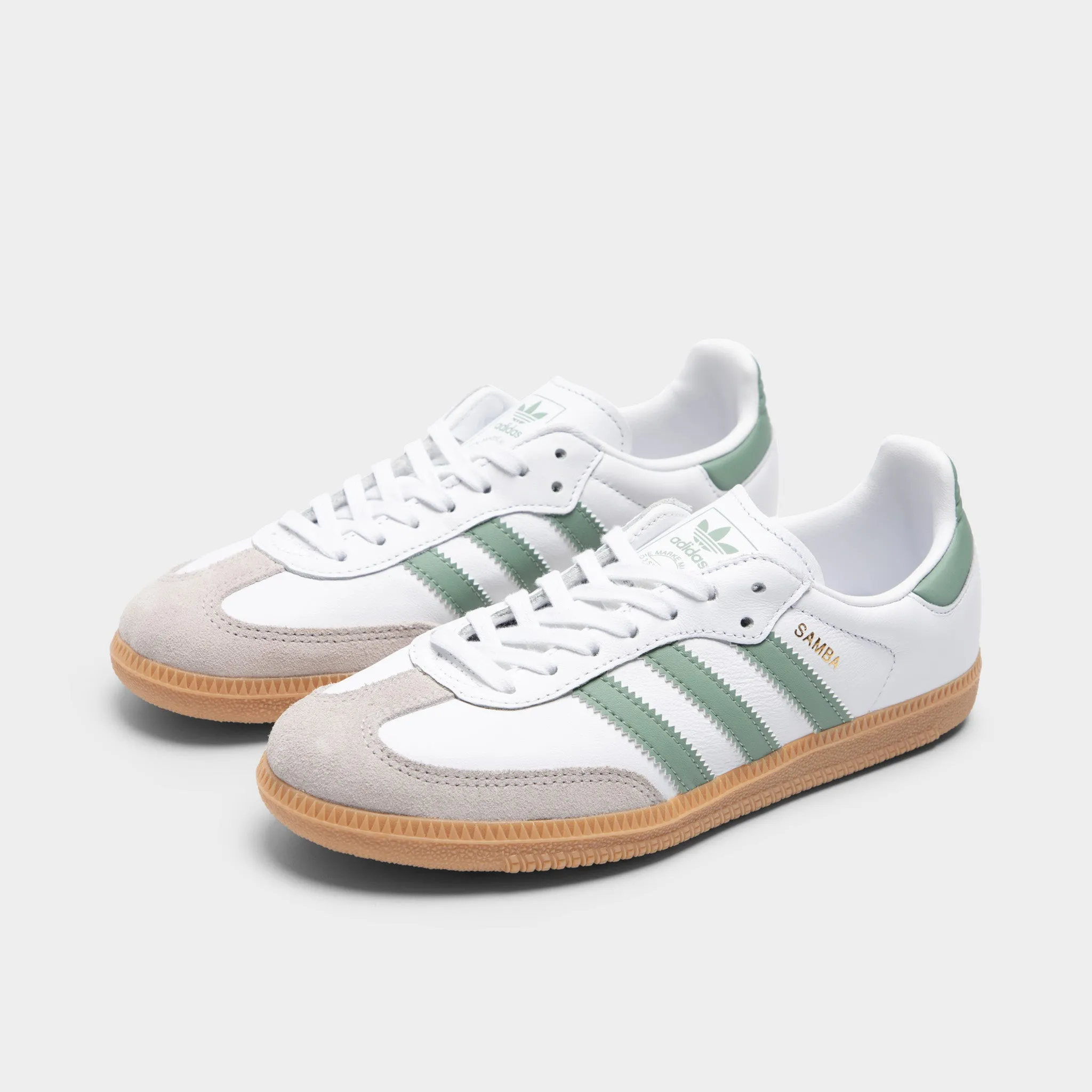 Easy Styling All Day Comfort Technology adidas Juniors' Samba OG Footwear White / Silver Green - Gum