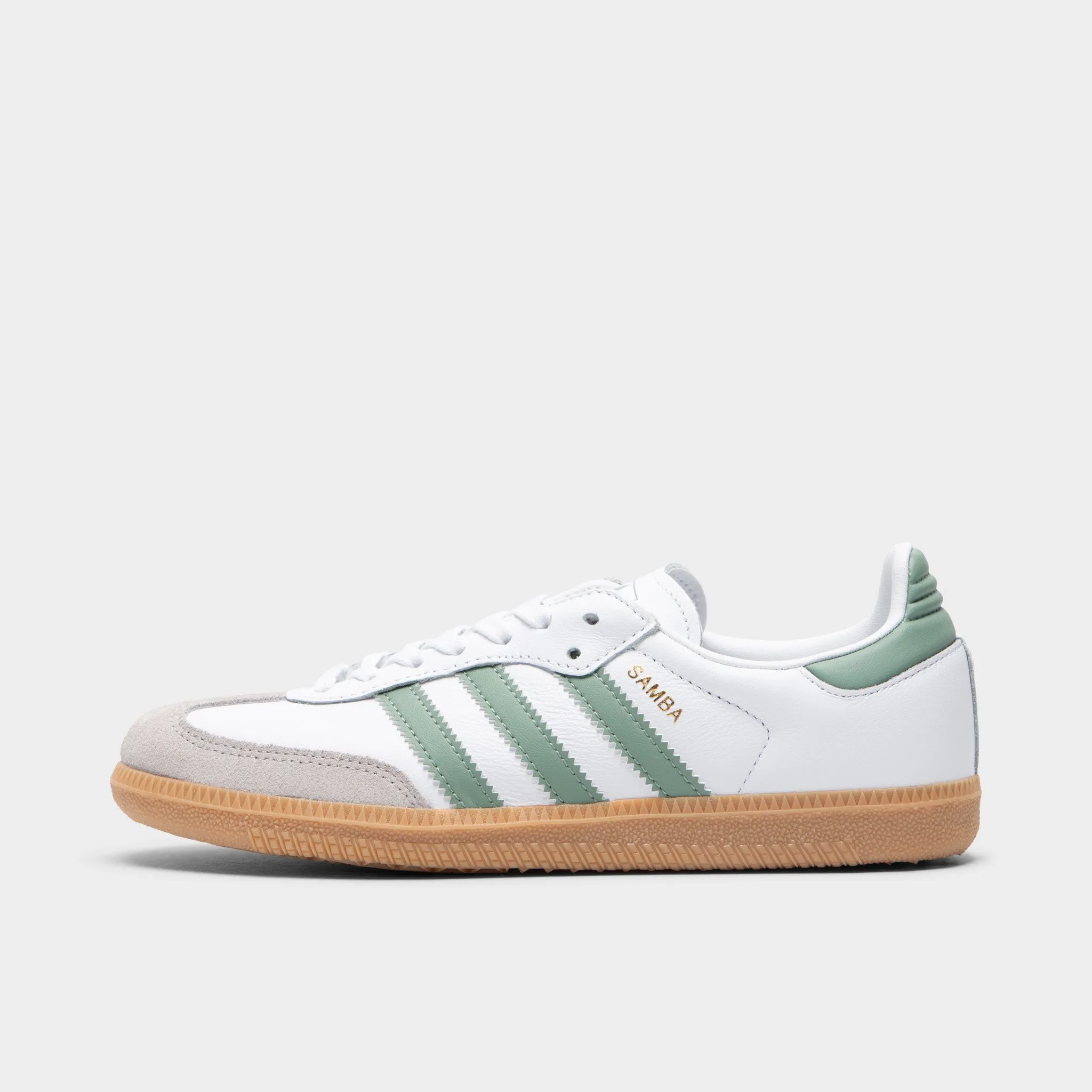 Energy return adidas Juniors' Samba OG Footwear White / Silver Green - Gum