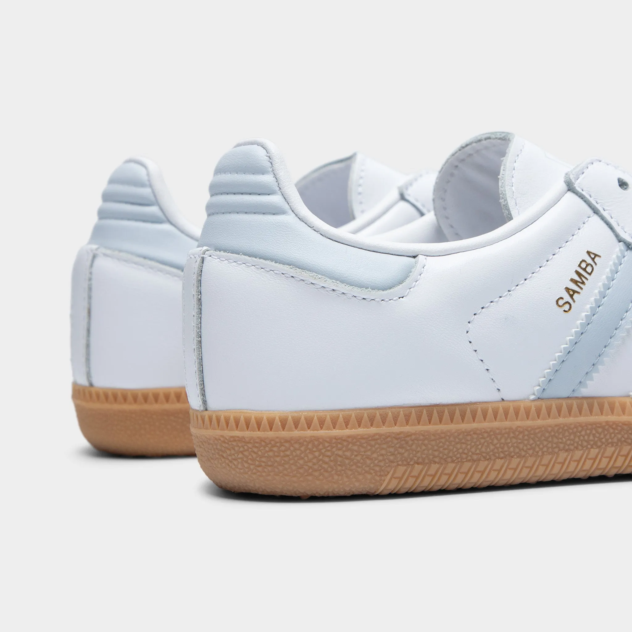 adidas Juniors' Samba OG White / Halo Blue - Gum Long-Distance Support Weekend Walks